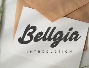 Bellgia Handwritten font