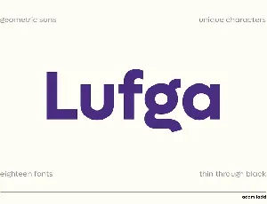 Lufga Family font