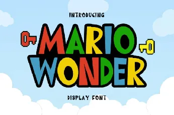 Mario Wonder font