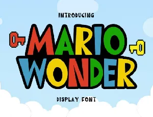 Mario Wonder font
