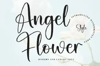 Angel Flower Script font