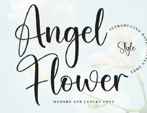 Angel Flower Script font