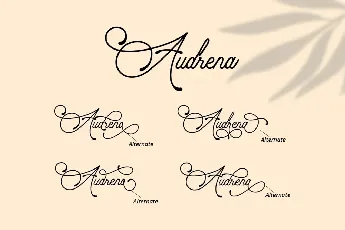 Audrena font