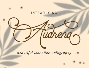 Audrena font