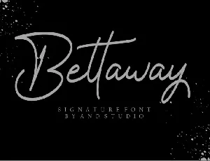 Bettaway font