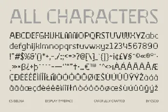 CS Belika font