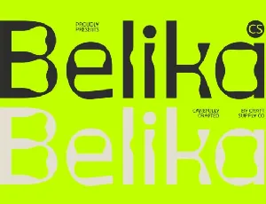 CS Belika font