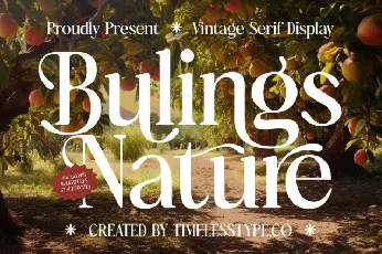 Bulings Nature font