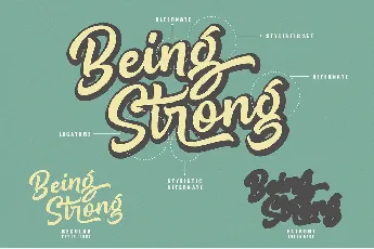 Be Strong font