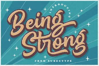 Be Strong font