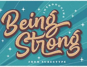 Be Strong font