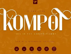 Kompot Display Demo font