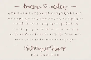 Lemon Melon Script Font