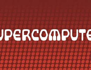 Supercomputer font