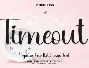 Timeout Script font