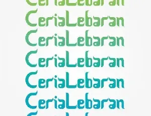 Ceria Lebaran font