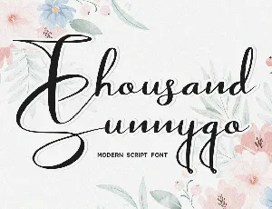 Thousand Sunnygo font