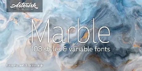 Marble Family font