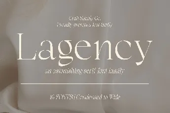 Lagency font