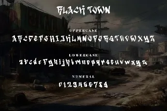 Black Town Demo font