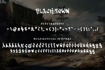 Black Town Demo font