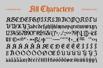 CS Arthemis font