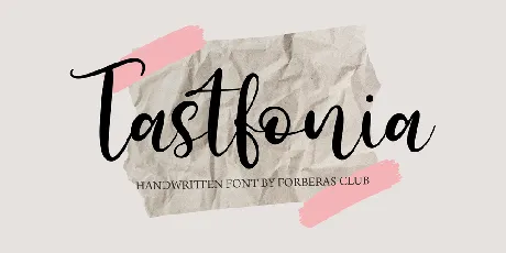 Tastfonia font