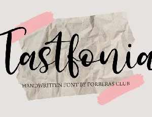 Tastfonia font