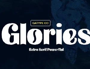 Glories font