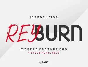 Reyburn Demo font