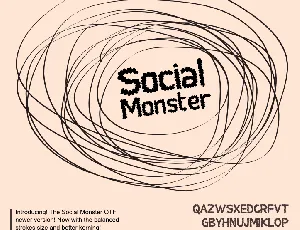 Social Monster font