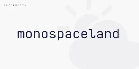 Monospaceland Sans Serif font