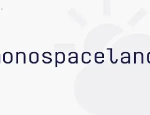 Monospaceland Sans Serif font