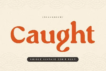 Caught font