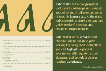 Aquene Blur font