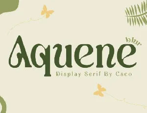 Aquene Blur font