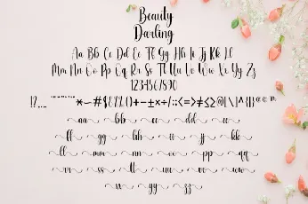 Beauty Darling Script font