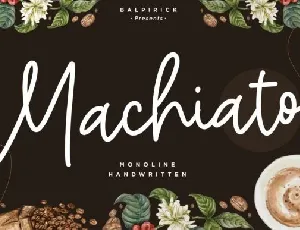 Machiato Handwritten font