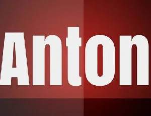 Anton Family font