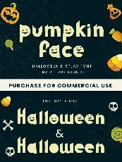 Pumpkin Face font