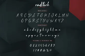 Radstock Demo font