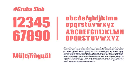 Crabs Slab font