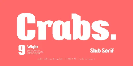 Crabs Slab font