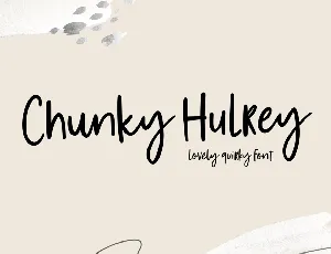 Chunky Hulrey Demo font