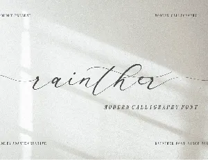 Rainther font