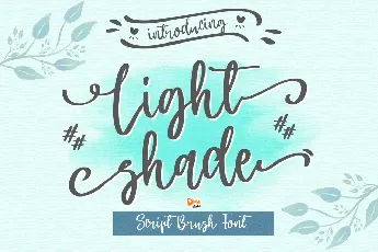 Light Shade font