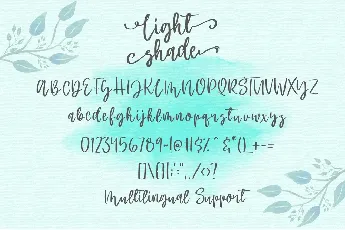 Light Shade font