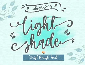 Light Shade font