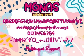 Monas Regular font