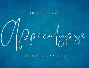 Appocalypse Signature font